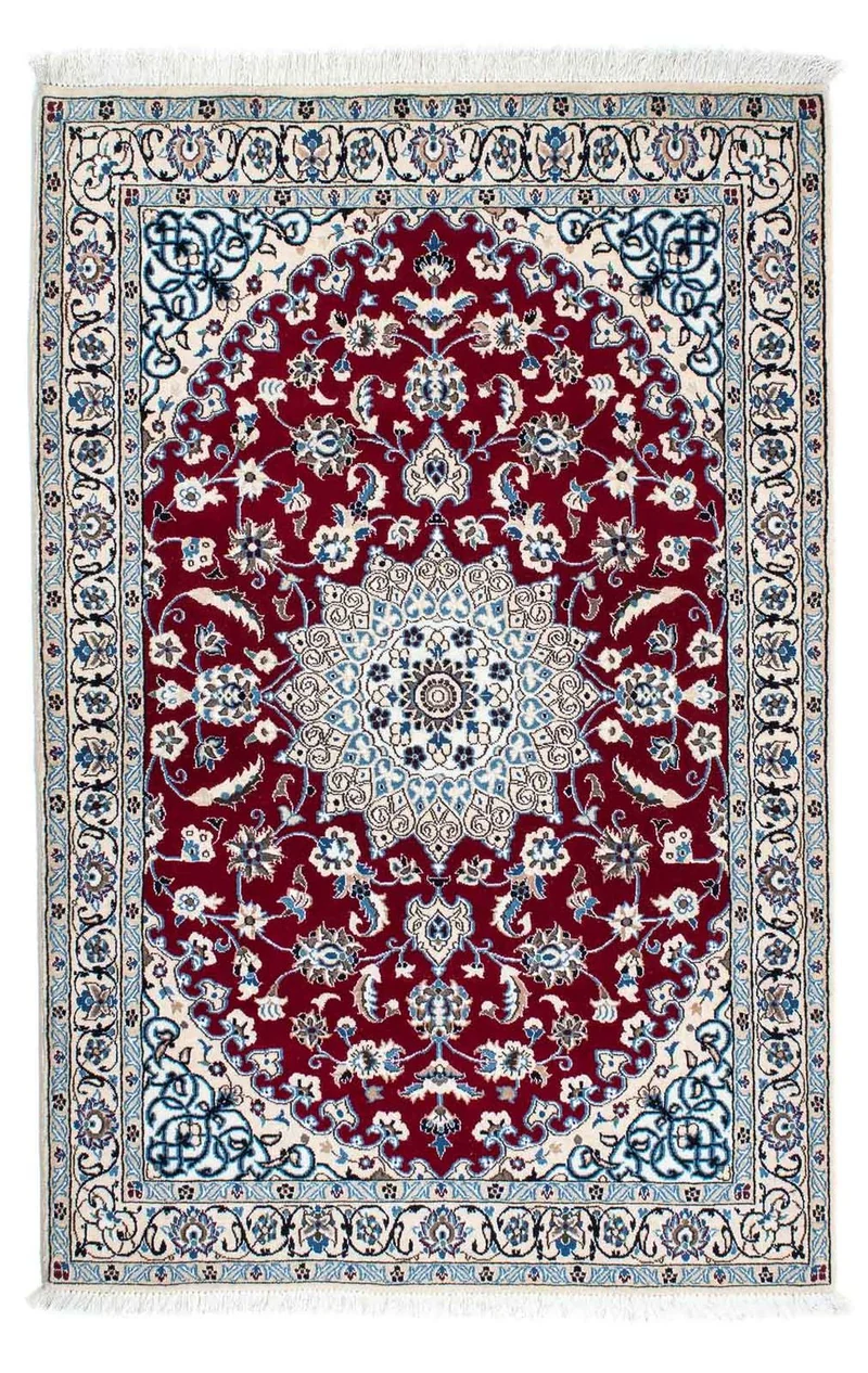 Nain - 9La Teppich 112x175cm - Perserteppich - dunkelrot