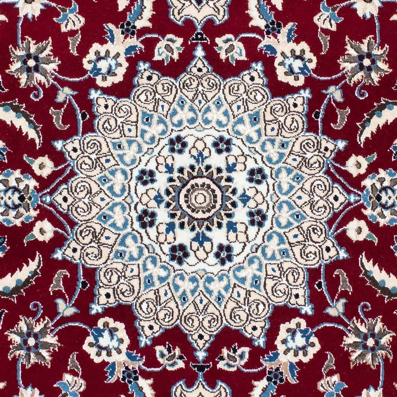 Nain - 9La Teppich 112x175cm - Perserteppich - dunkelrot