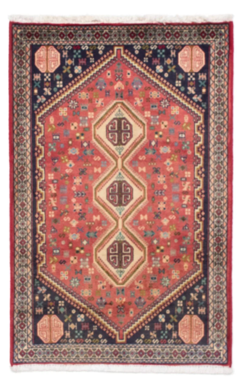 Abadeh Teppich 78x123cm - Perserteppich - hellrot