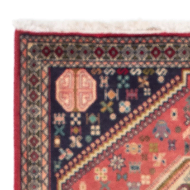 Abadeh Teppich 78x123cm - Perserteppich - hellrot