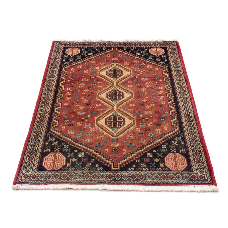 Abadeh Teppich 78x123cm - Perserteppich - hellrot