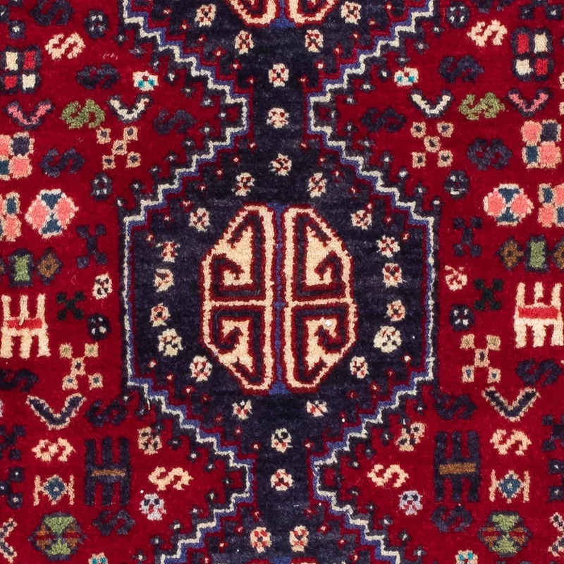 Abadeh Teppich 80x118cm - Perserteppich - dunkelrot
