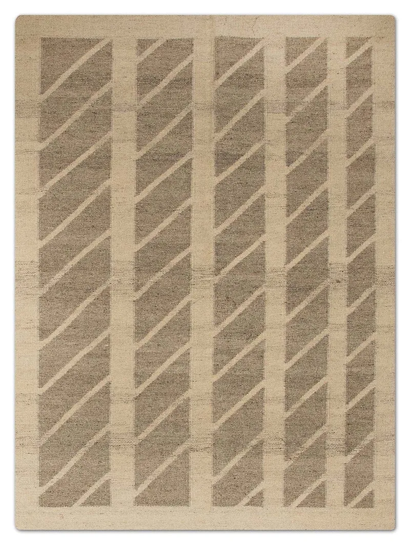 Kelim Modern Teppich 140x200cm - natur