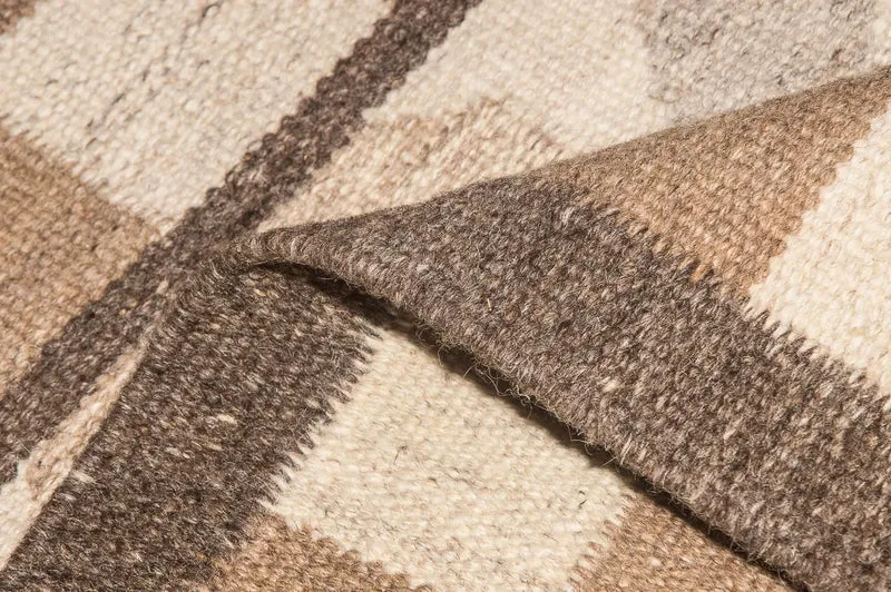 Kelim Modern Teppich 140x200cm - natur