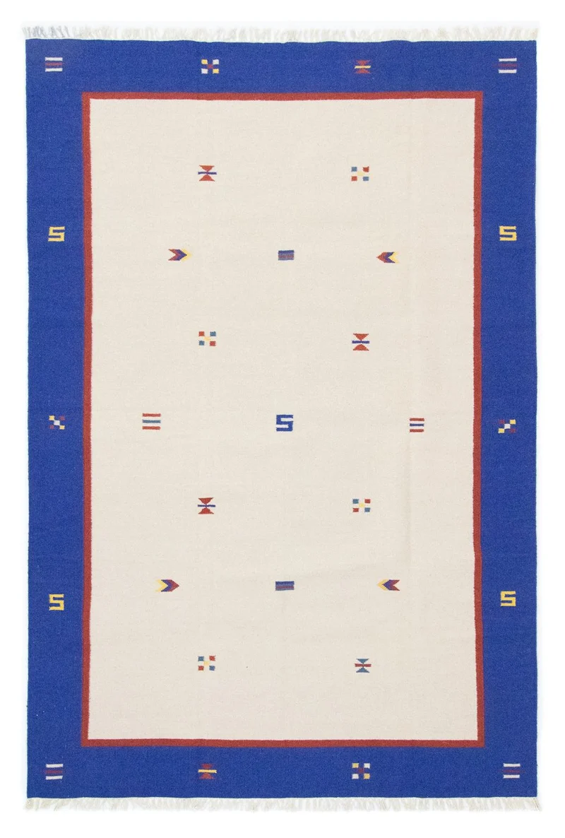 Kelim Modern Teppich 200x300cm - beige