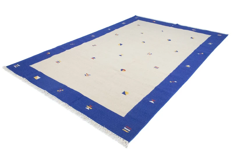 Kelim Modern Teppich 200x300cm - beige