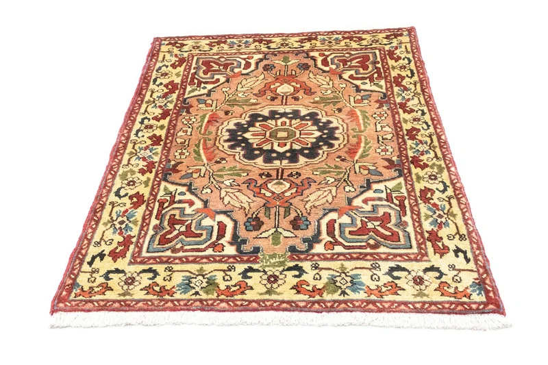 Heriz Teppich 102x142cm - Perserteppich - mehrfarbig