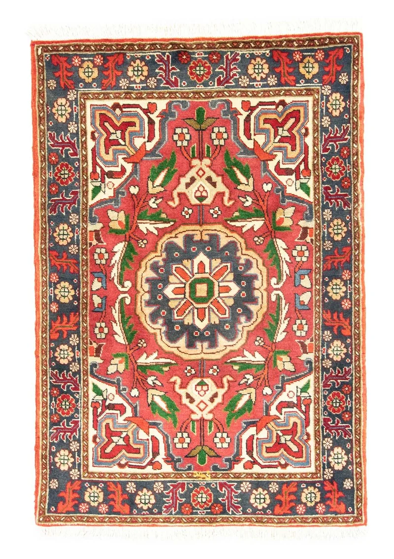 Heriz Teppich 100x150cm - Perserteppich - orange