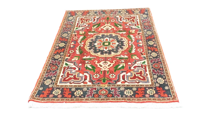 Heriz Teppich 100x150cm - Perserteppich - orange