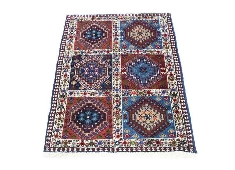 Yalameh Teppich 60x90cm - Perserteppich - mehrfarbig