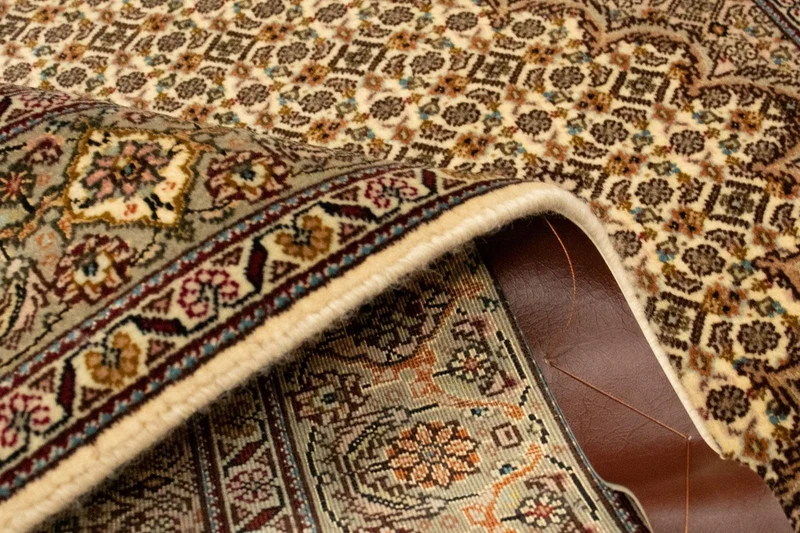 Täbriz - 50 Raj Teppich 102x150cm - Perserteppich - beige