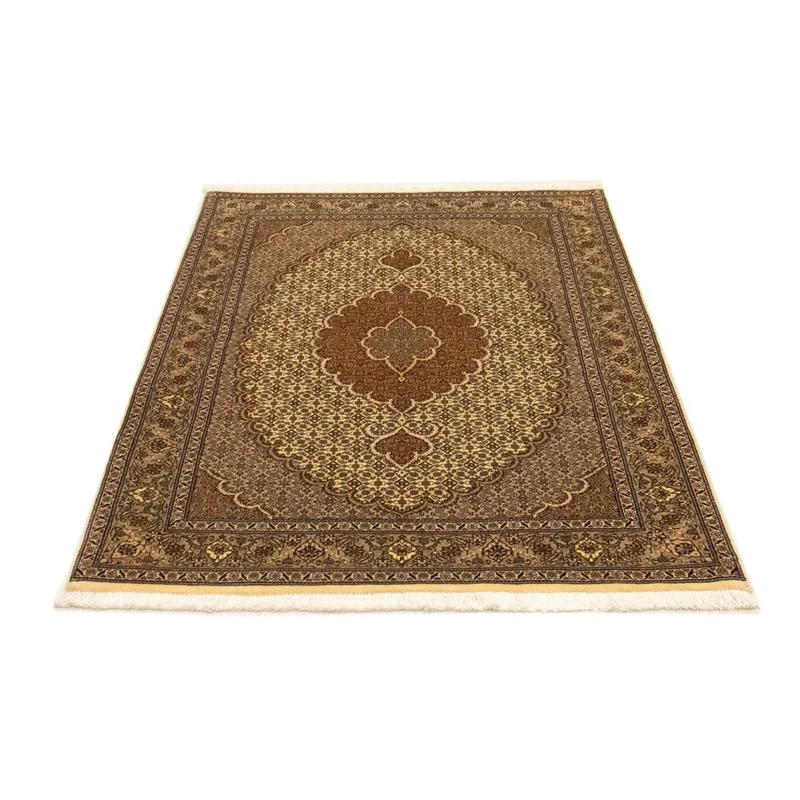Täbriz - 50 Raj Teppich 102x150cm - Perserteppich - beige