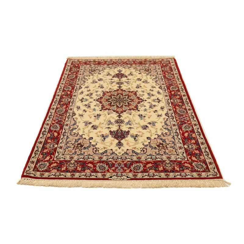 Isfahan Teppich 110x168cm - Perserteppich - beige