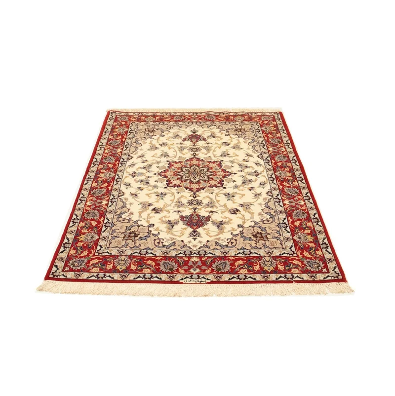 Isfahan Teppich 111x163cm - Perserteppich - beige