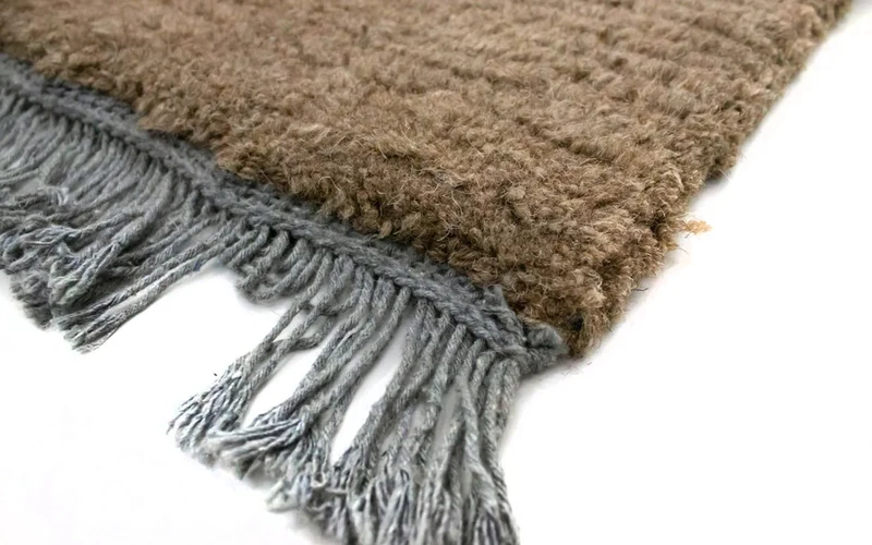 Nepal Teppich 70 x 140 cm - blau