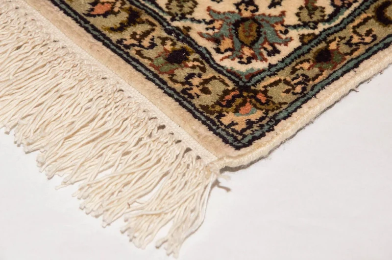 Kaschmir Seide Teppich 62x95cm - Orientteppich - beige