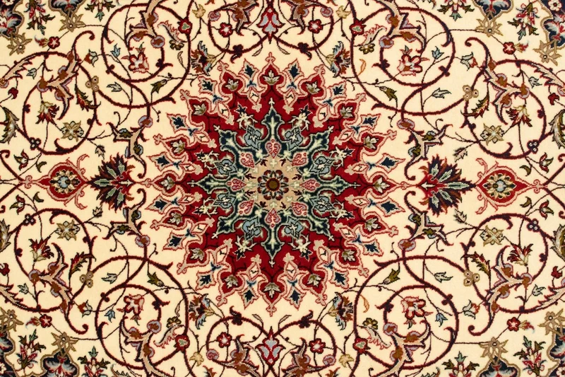 Isfahan Teppich 109x170cm - Perserteppich - beige