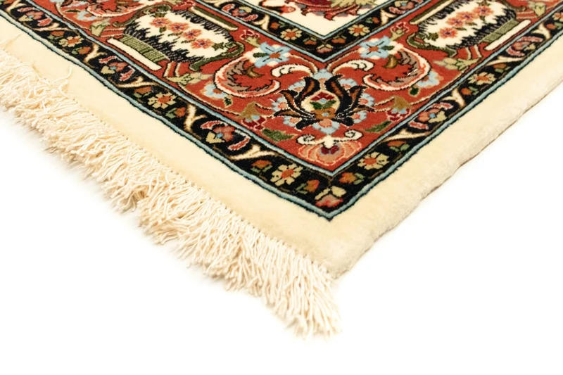 Ghom Teppich 102x160cm - Perserteppich - beige
