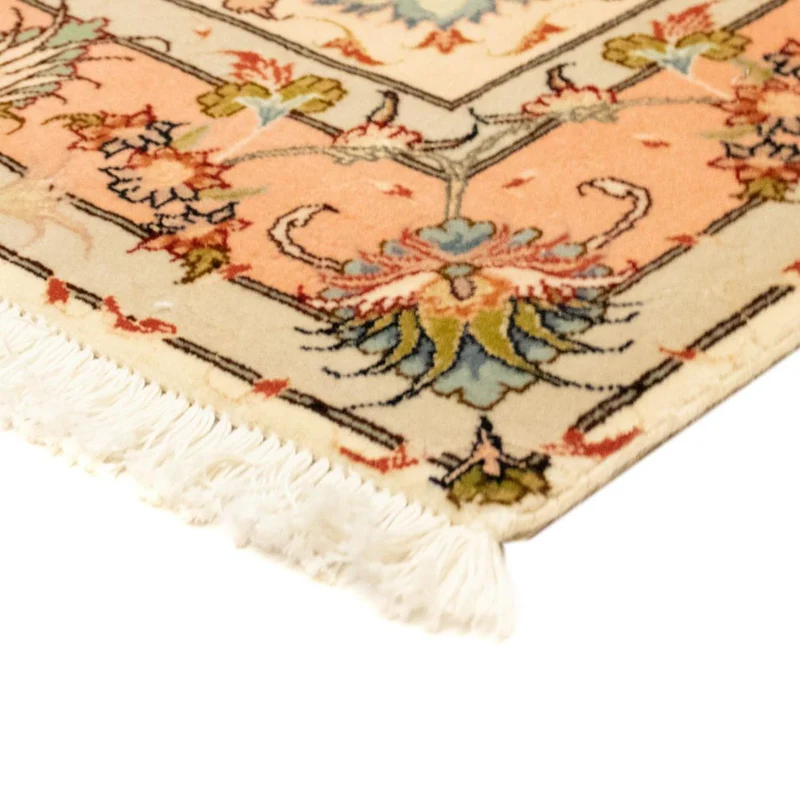 Täbriz - 50 Raj Teppich 100x158cm - Perserteppich - beige