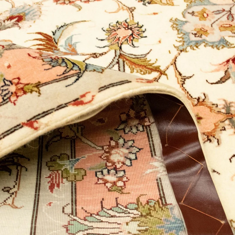 Täbriz - 50 Raj Teppich 100x158cm - Perserteppich - beige