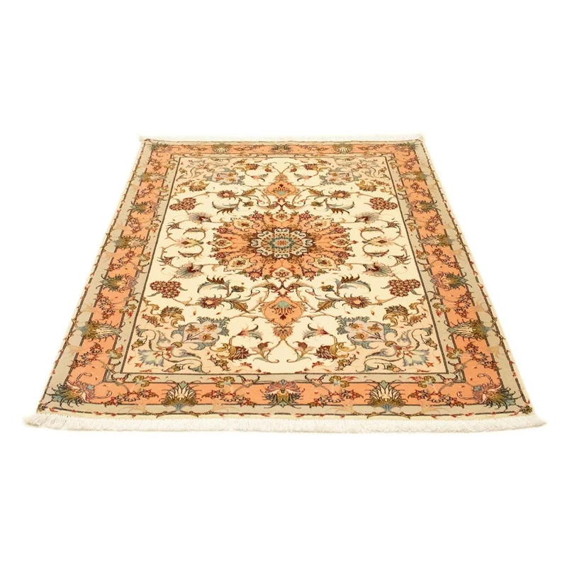 Täbriz - 50 Raj Teppich 100x158cm - Perserteppich - beige
