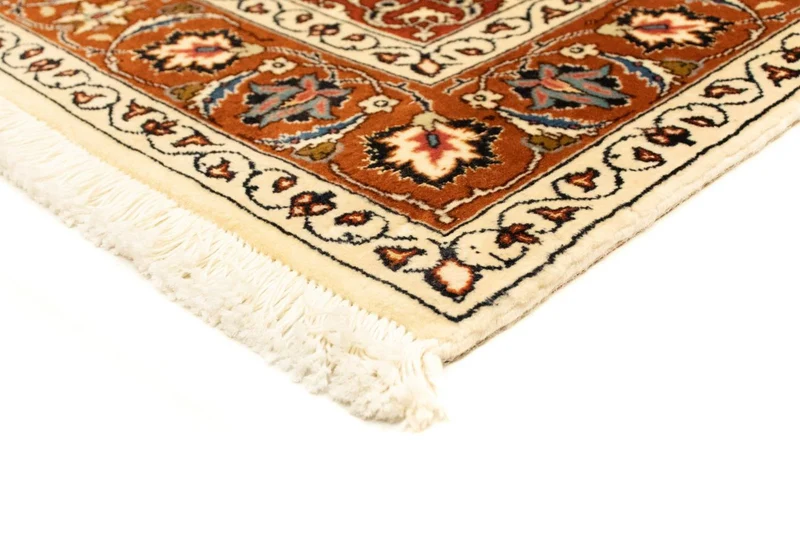Täbriz - 50 Raj Teppich 103x157cm - Perserteppich - beige