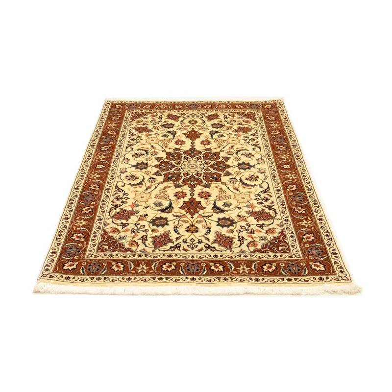 Täbriz - 50 Raj Teppich 103x157cm - Perserteppich - beige