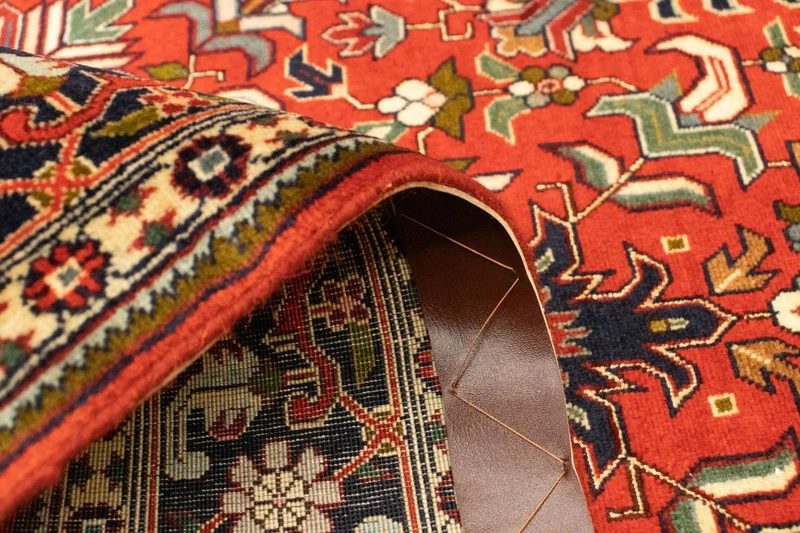 Täbriz - 50 Raj Teppich 102x162cm - Perserteppich - rot