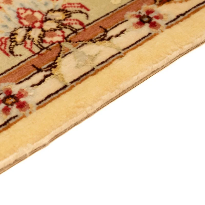 Täbriz - 50 Raj Teppich 104x147cm - Perserteppich - beige