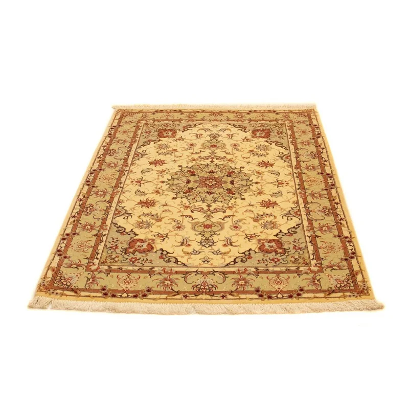 Täbriz - 50 Raj Teppich 104x147cm - Perserteppich - beige