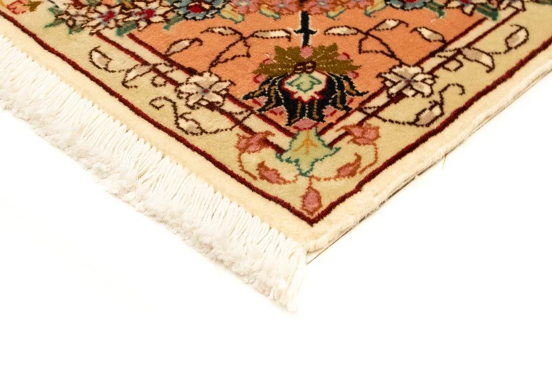 Täbriz - 50 Raj Teppich 100x152cm - Perserteppich - beige