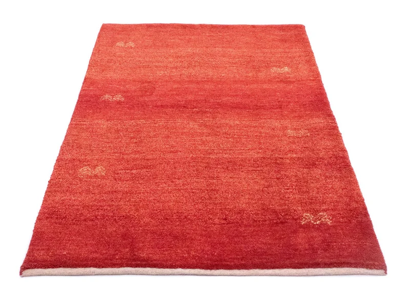 Gabbeh Persisch Teppich 101x144cm - Perserteppich Wollteppich - rot