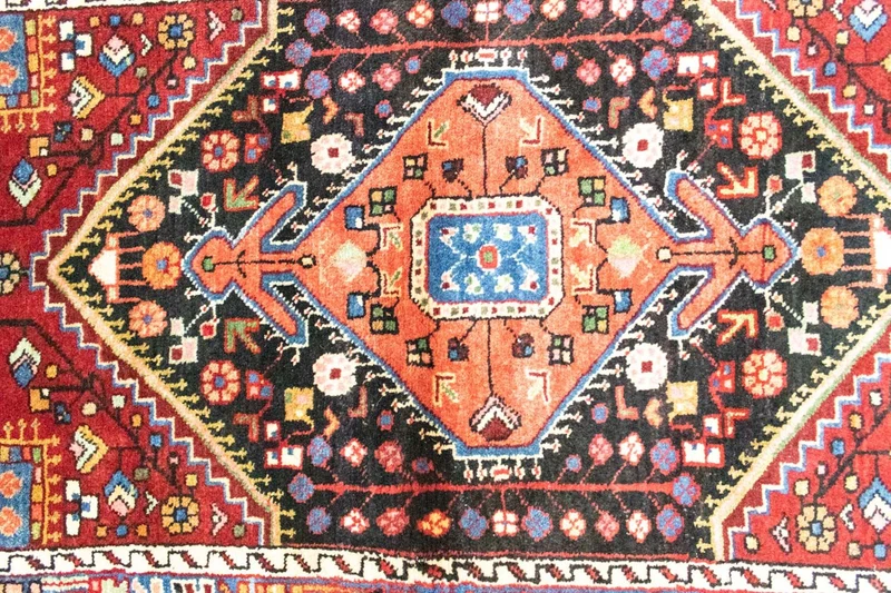 Nahavand Teppich 85x135cm - Perserteppich - blau
