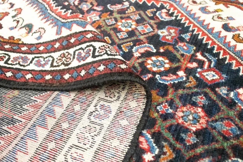Malayer Teppich 103x150cm - Perserteppich - blau