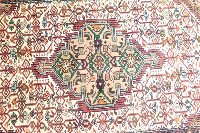 Hamadan Teppich 104x157cm - Perserteppich - beige
