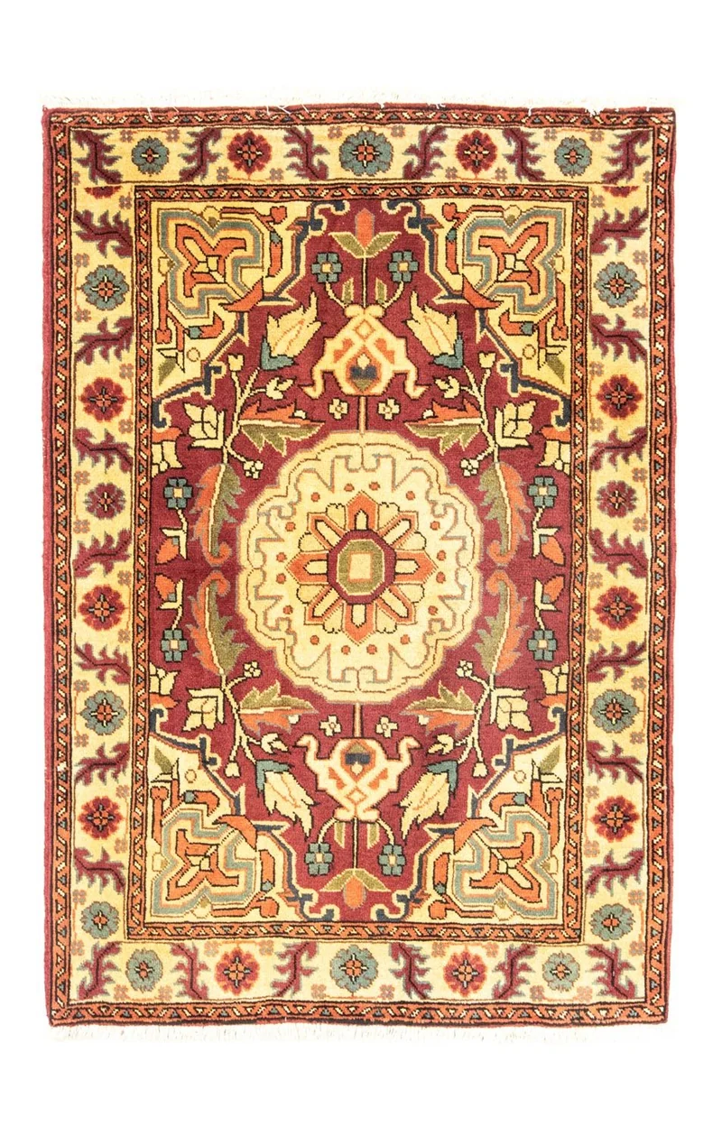 Heriz Teppich 102x142cm - Perserteppich - braun