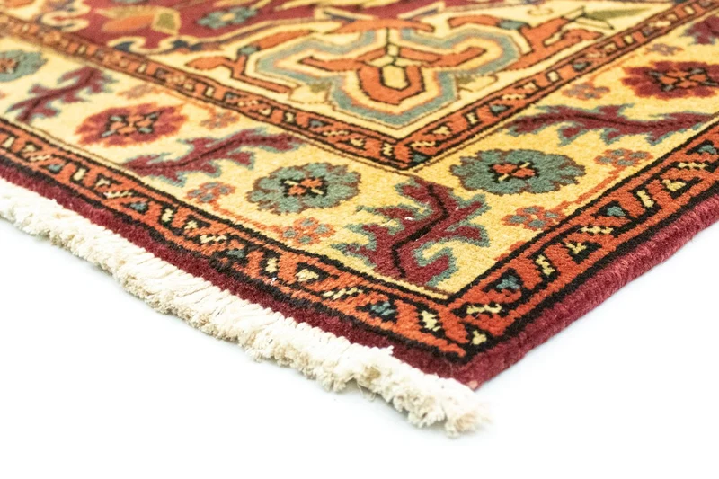 Heriz Teppich 102x142cm - Perserteppich - braun