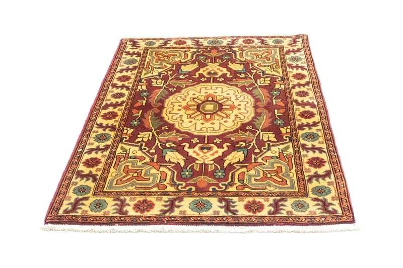 Heriz Teppich 102x142cm - Perserteppich - braun