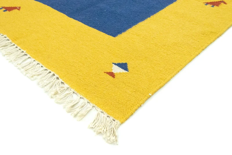 Kelim Modern Teppich 200x300cm - blau