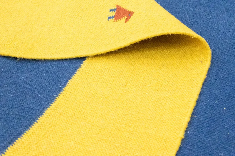 Kelim Modern Teppich 200x300cm - blau