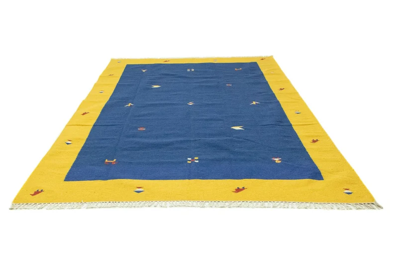 Kelim Modern Teppich 200x300cm - blau