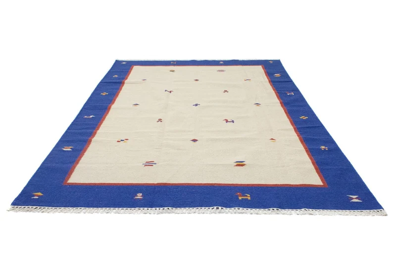 Kelim Modern Teppich 200x300cm - beige