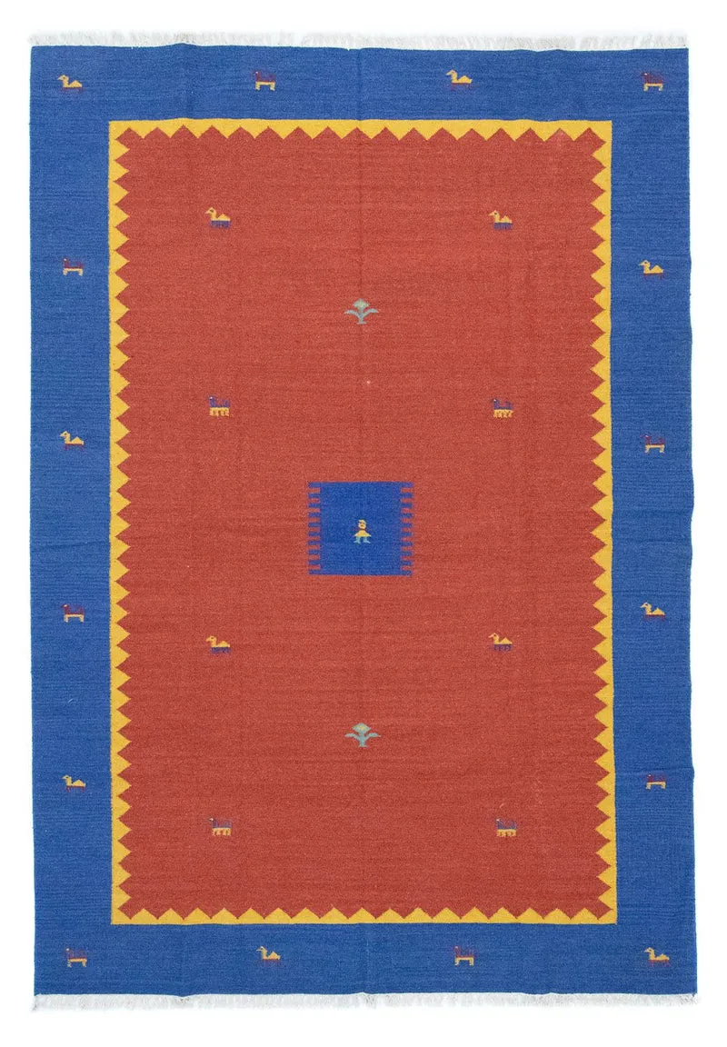 Kelim Modern Teppich 200x300cm - orange