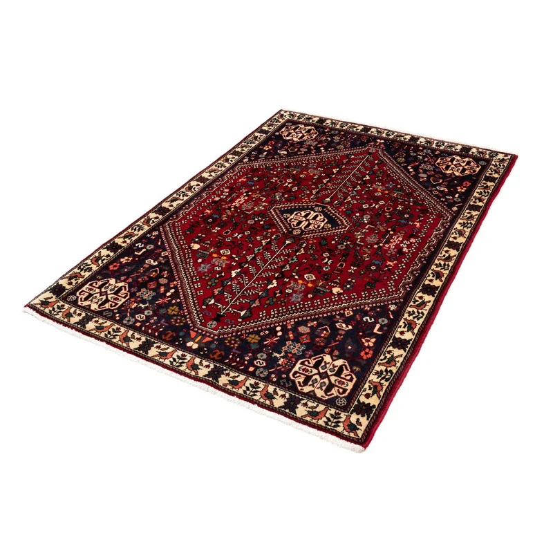 Abadeh Teppich 107x154cm - Perserteppich - dunkelrot