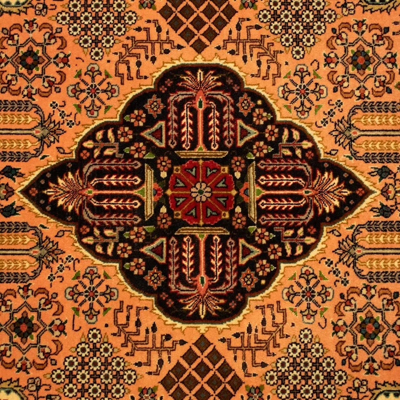 Täbriz - 50 Raj Teppich 102x152cm - Perserteppich - braun