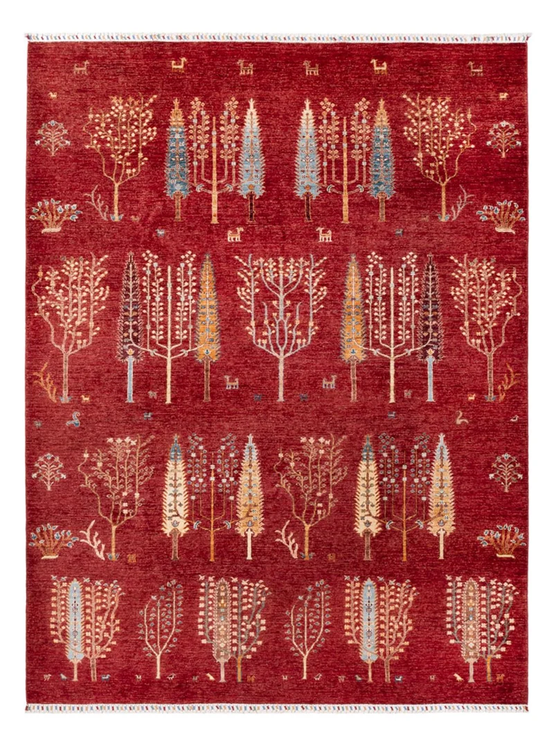 Ariana Teppich 209x284cm - Orientteppich - rot