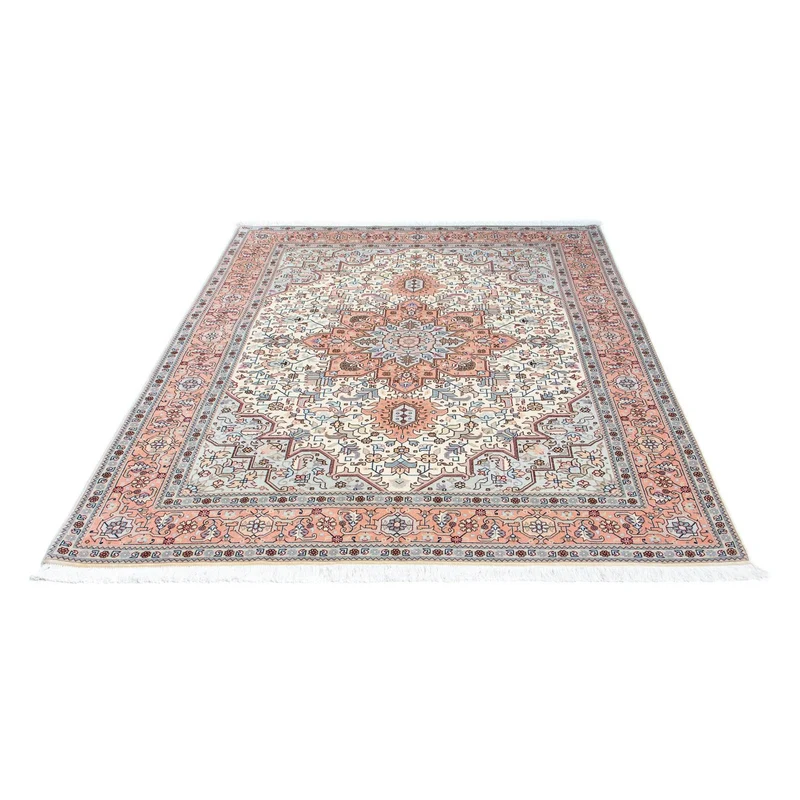 Täbriz - 50 Raj Teppich 150x202cm - Perserteppich - beige