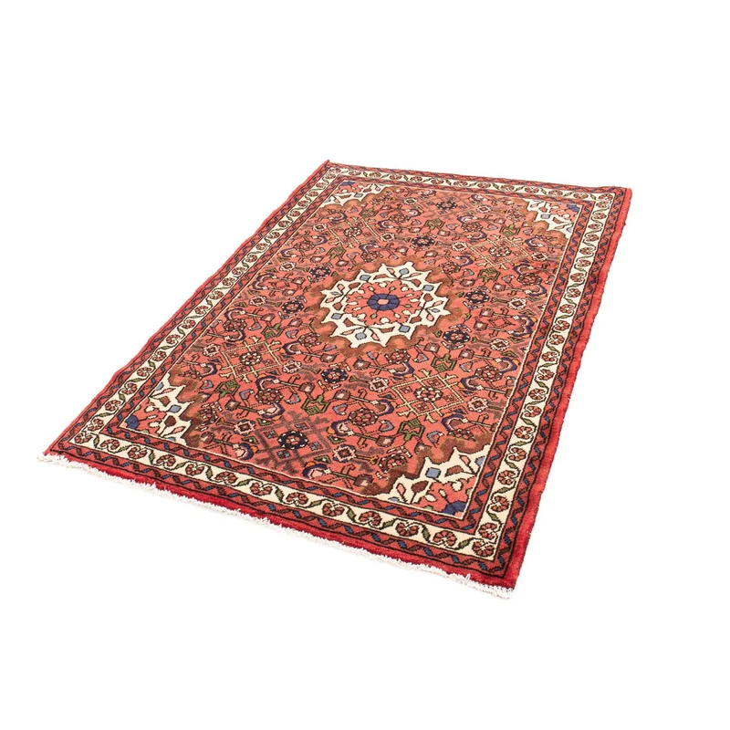 Hosseinabad Teppich 100x147cm - Perserteppich - dunkelrot