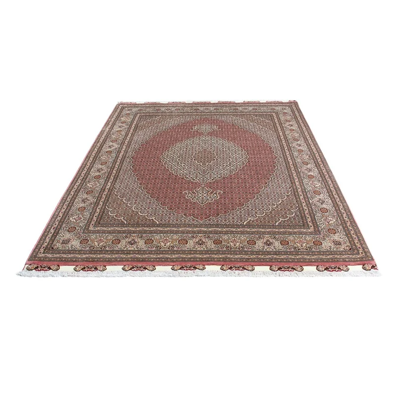 Täbriz Teppich 152x210cm - Perserteppich - hellrot