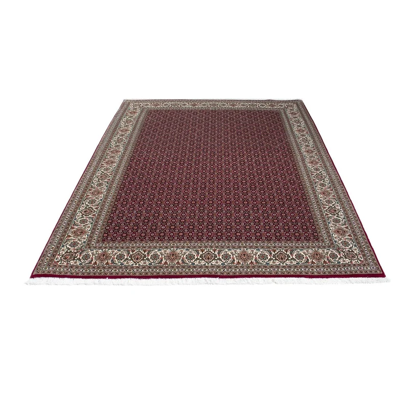 Täbriz Teppich 151x202cm - Perserteppich - dunkelrot